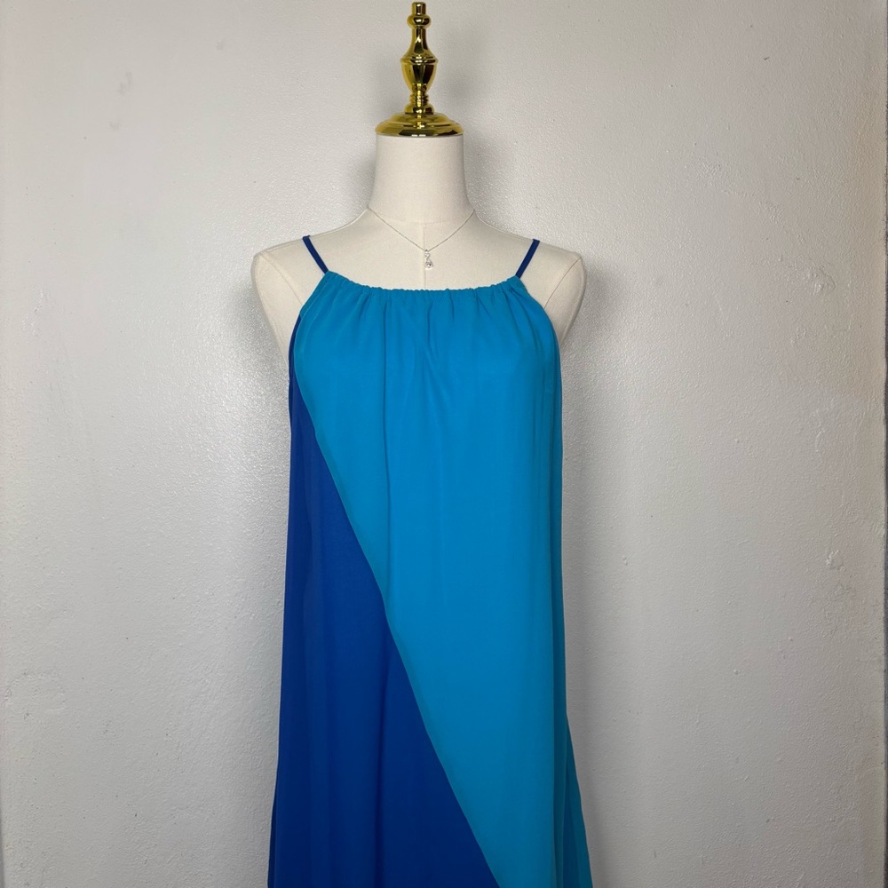 zuleyka rivera miss universe 2006 rare blue mini dress‎ halter chic y2k coquette